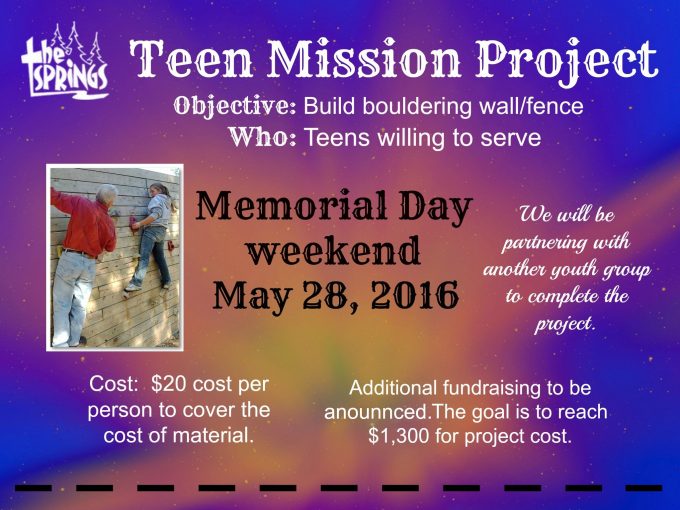 Teen Mission Project